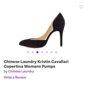Chinese Laundry black leather heels